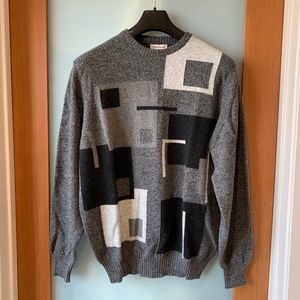 Maus & Hoffman geo square print cashmere sweater
